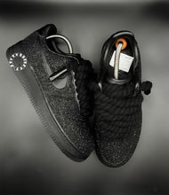 Charger l'image dans la galerie, Nike Air Force 1 Custom – Red Outsole Night Spark ❤️🖤