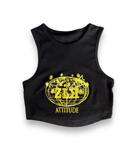 ZLK ATTITUDE LOGO CROP-TOP