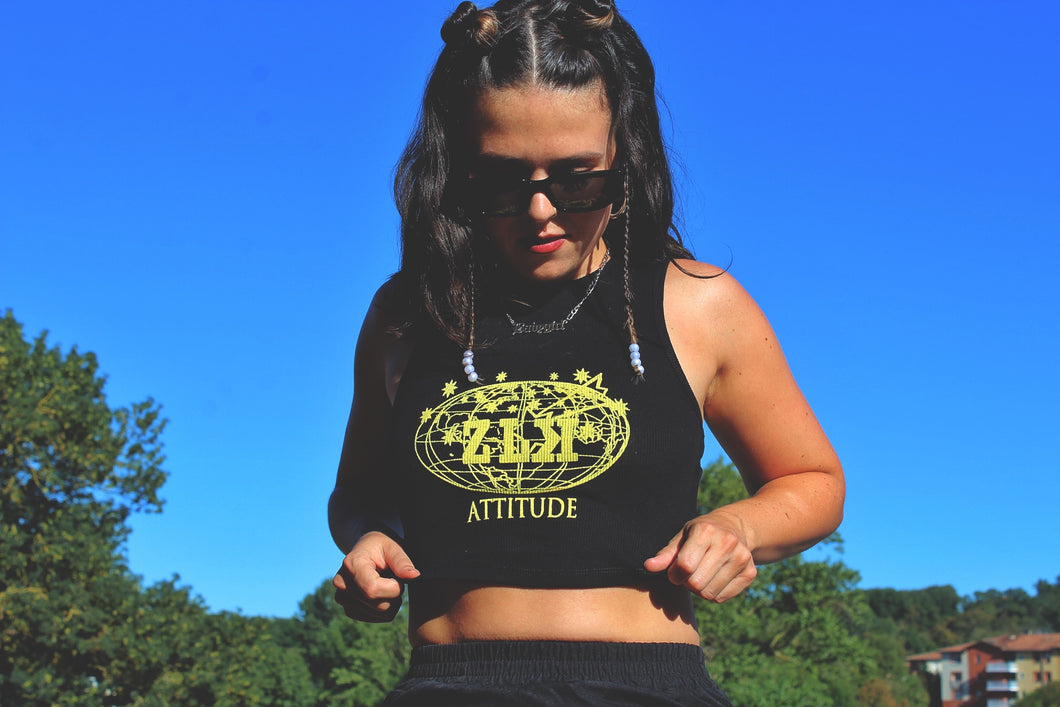 ZLK ATTITUDE LOGO CROP-TOP